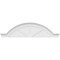 Ekena Millwork Segment Arch W/ Flankers 3 Spoke Architectural Grade PVC Pediment, 82"W x 21-1/2"H x 2-1/2"P PEDPS082X215SGF03 - alternate 2